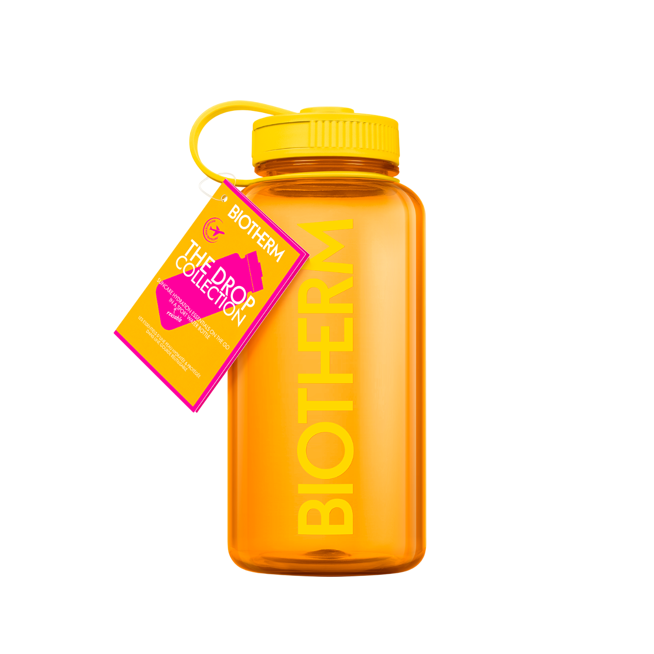 Bild: Biotherm Mixed Lines Body Care Set Trinkflasche gelb