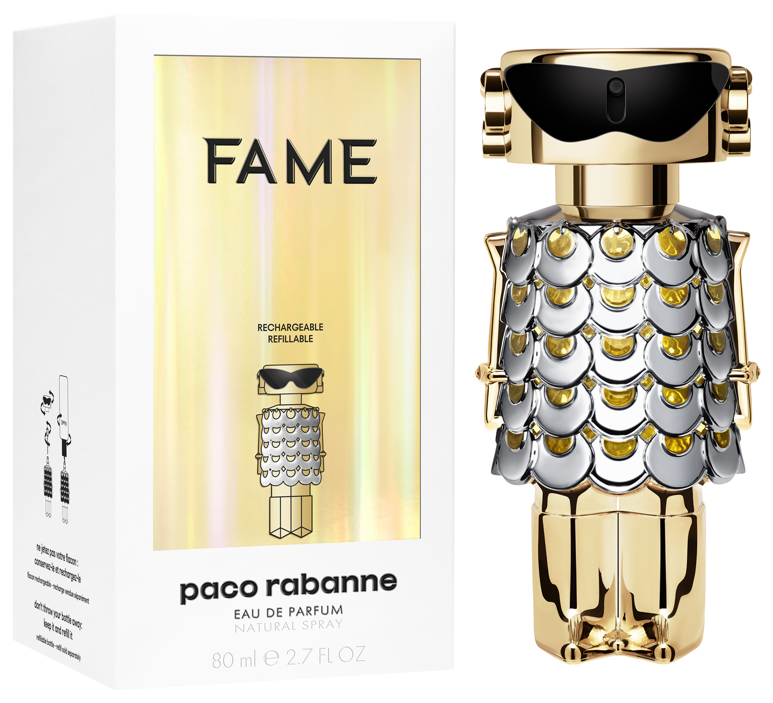 Paco Rabanne Fame Refillable Eau De Parfum 80 ml