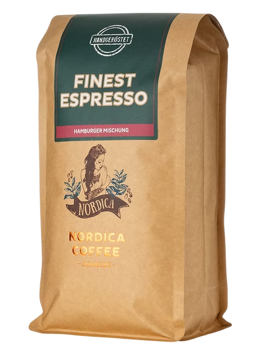 Bild: Nordica Coffee Finest Espresso, Ganze Bohnen Kaffee 1kg