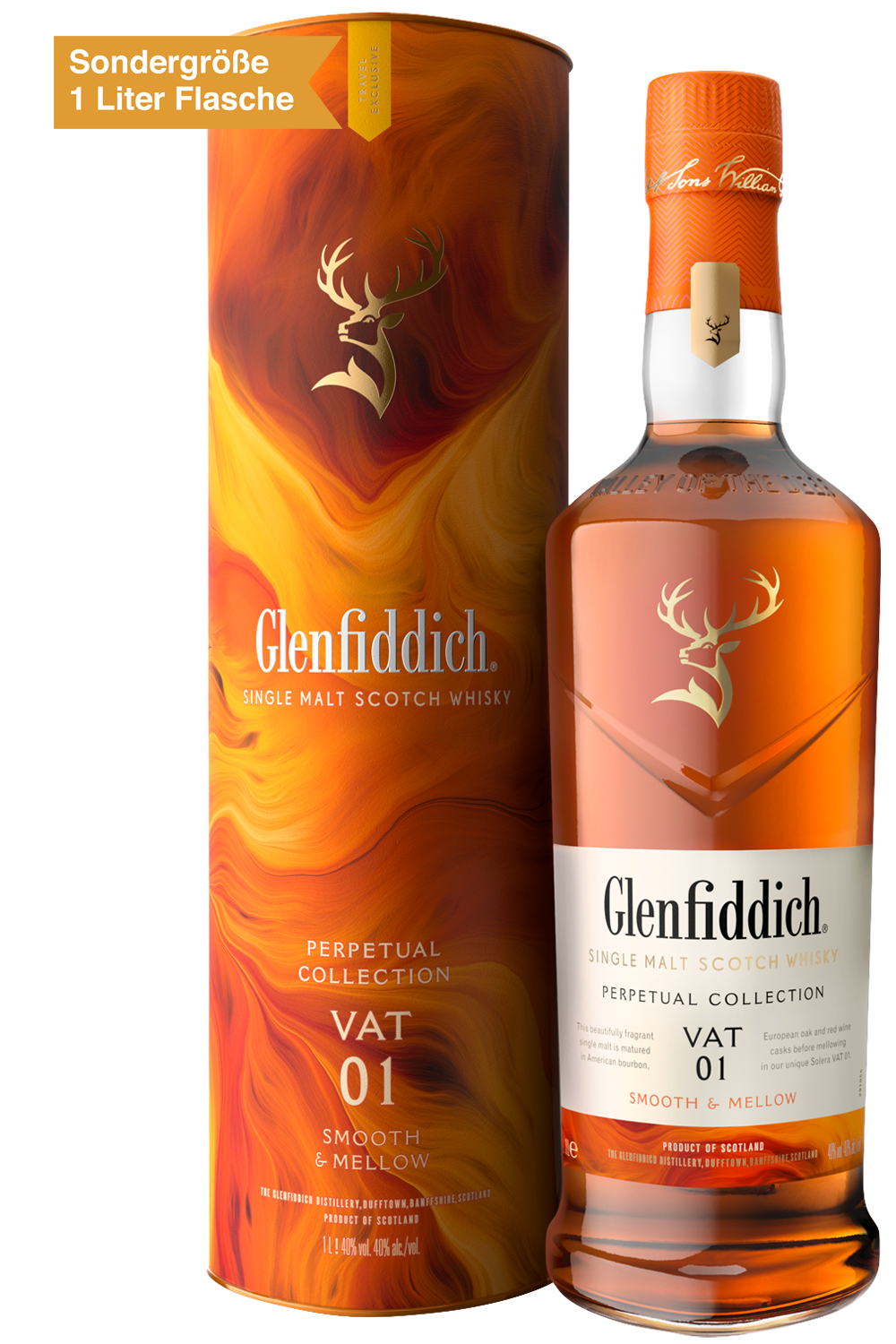 Glenfiddich Perpetual Collection Vat 1 Single Malt Scotch Whisky 1 Liter Flasche