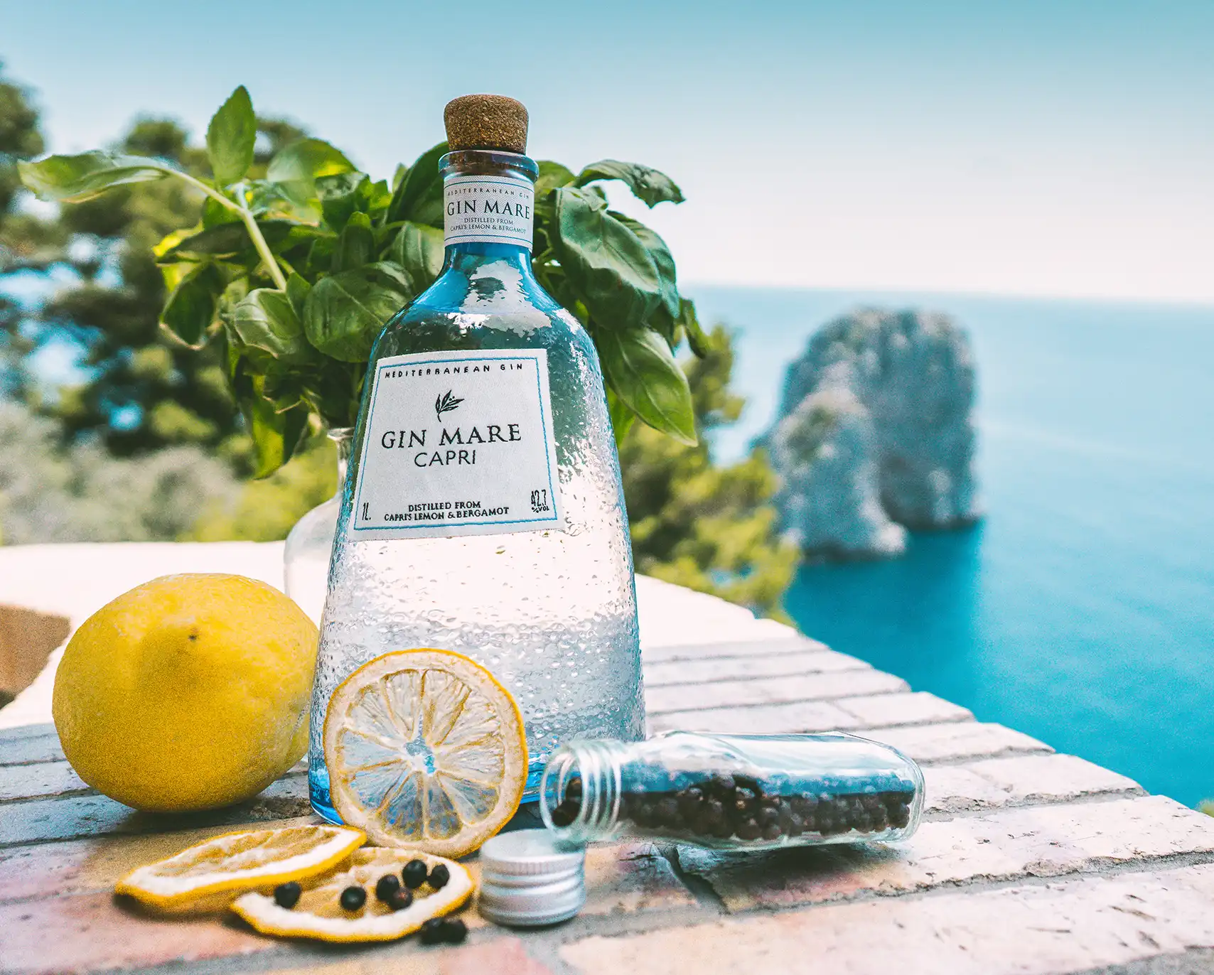 Gin Mare Capri, 42,7% Vol. 1 Liter Flasche