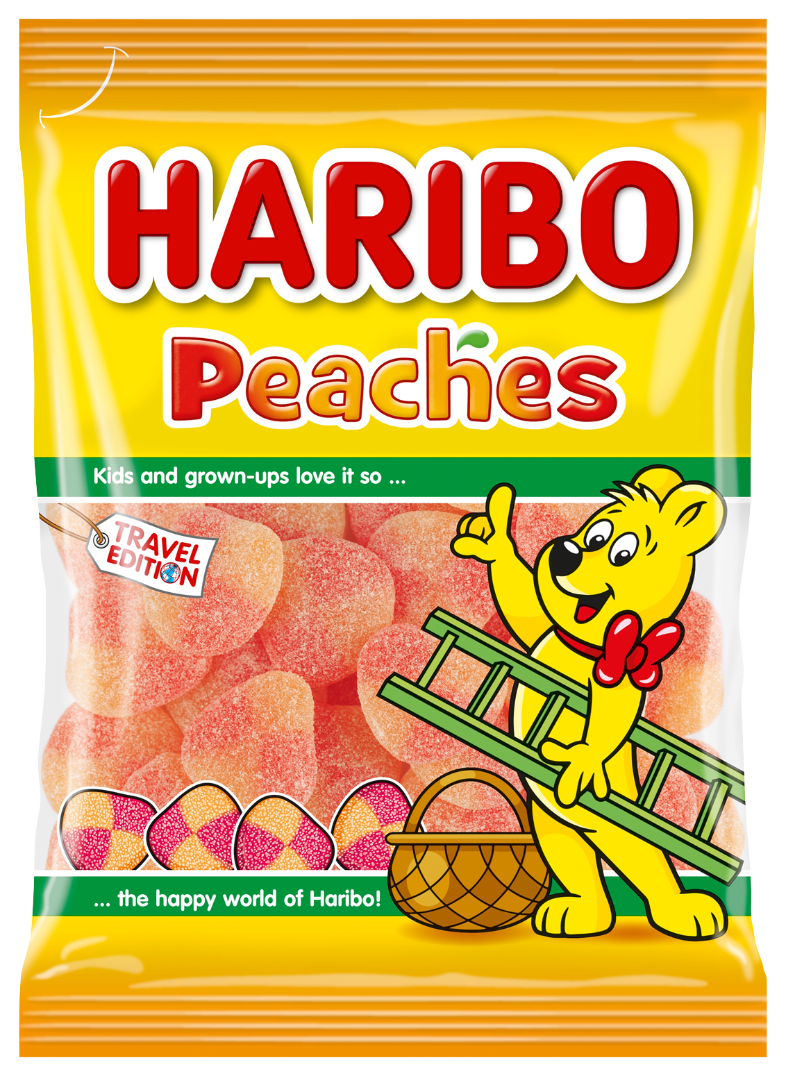 Bild: Haribo Peaches Pfirsiche 450g Travel Exclusive
