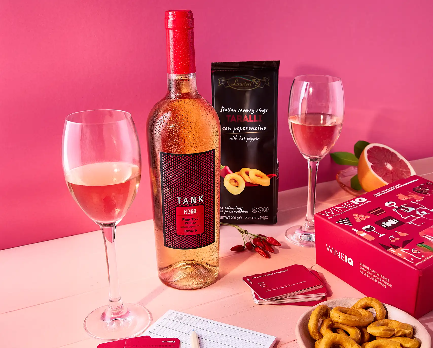 Quiz Fieber Geschenke-Set mit Wein