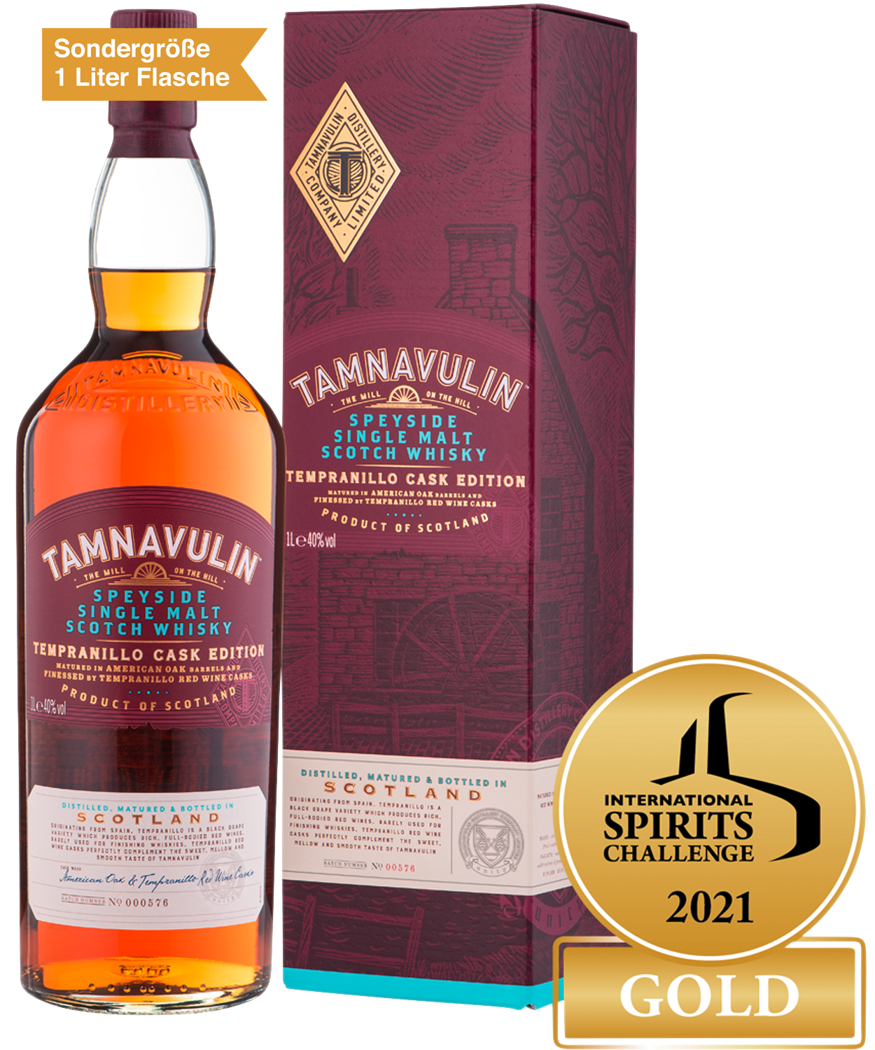 Tamnavulin Speyside Single Malt Scotch Whisky Tempranillo Cask Edition