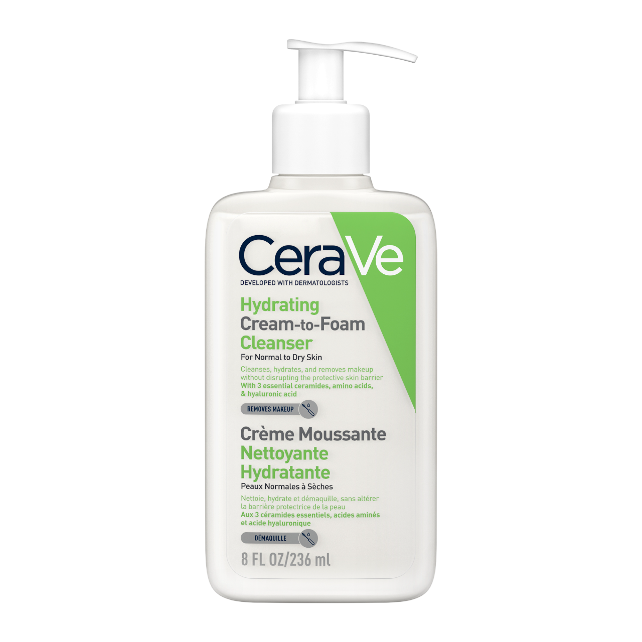 Bild: CeraVe Hydrating Cream-to-Foam Cleanser Cleanser 236 ml