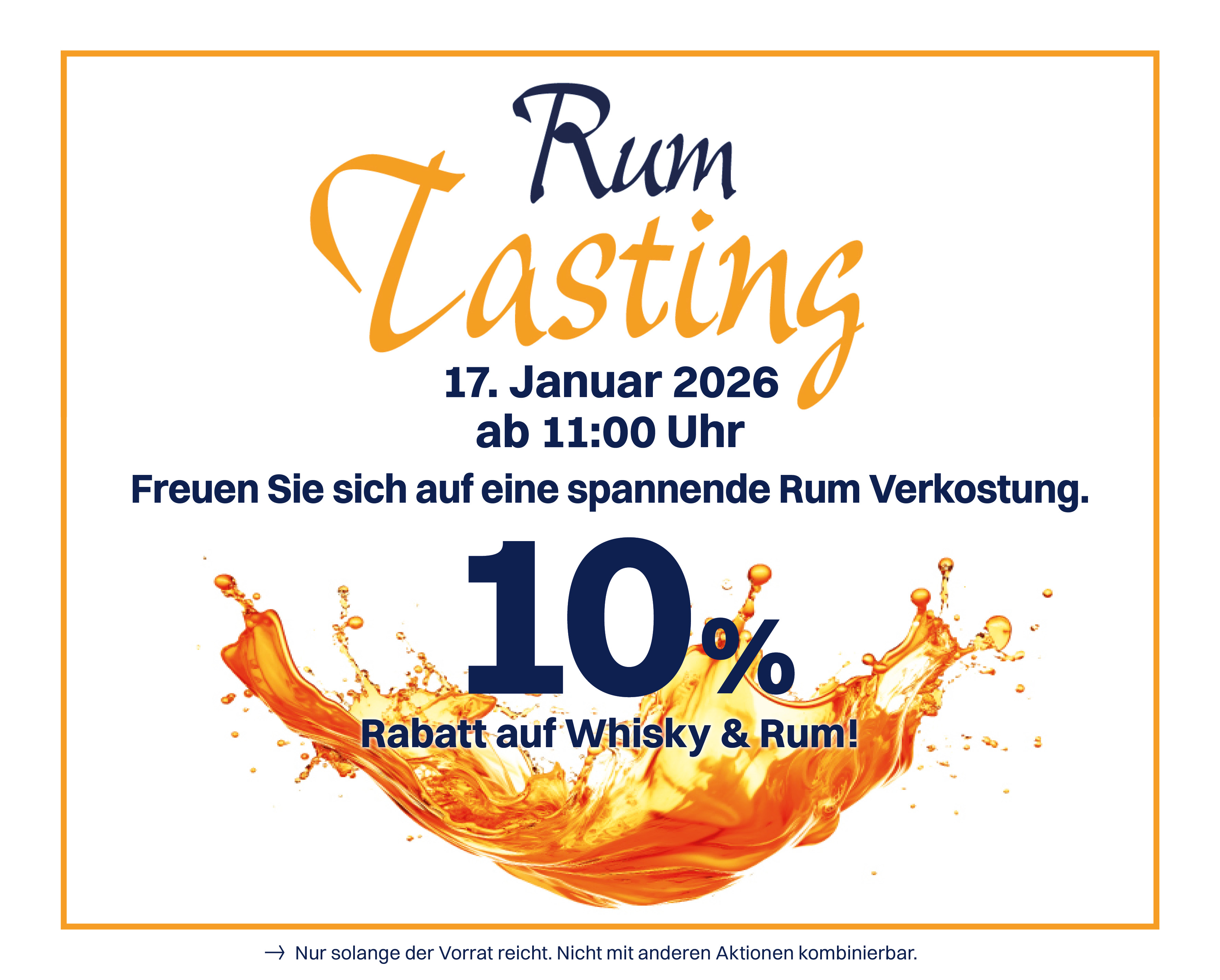 Rum Tasting in der Filiale Stuttgart