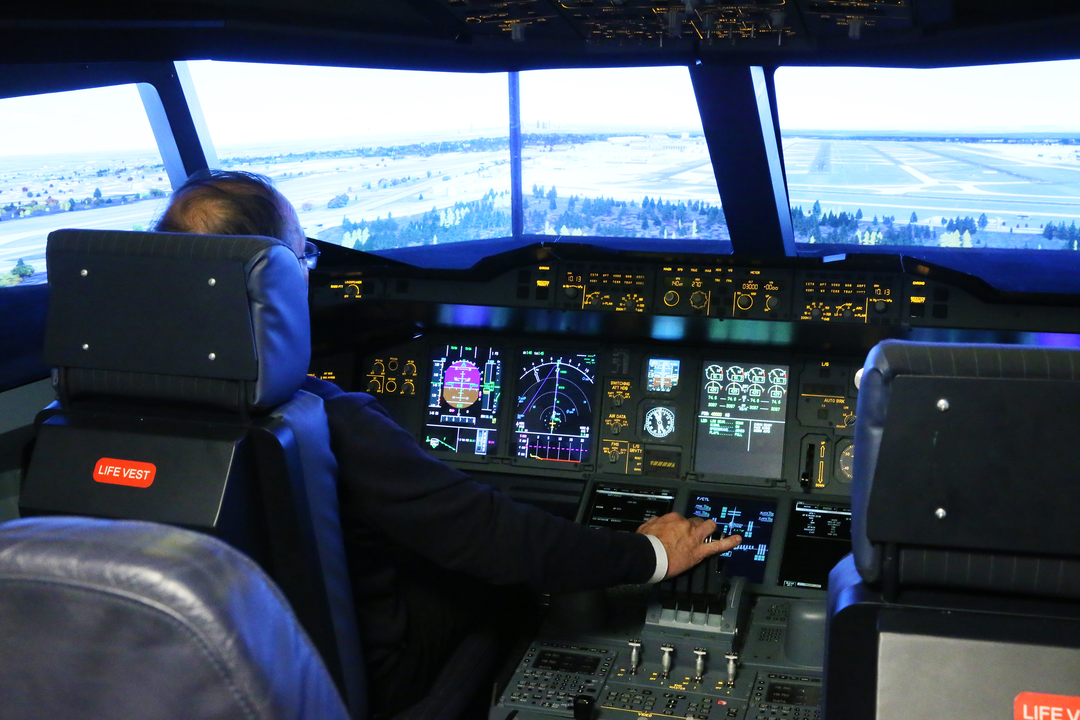 A380 Gensingen Flugsimulator First Class (Crew) 90 min