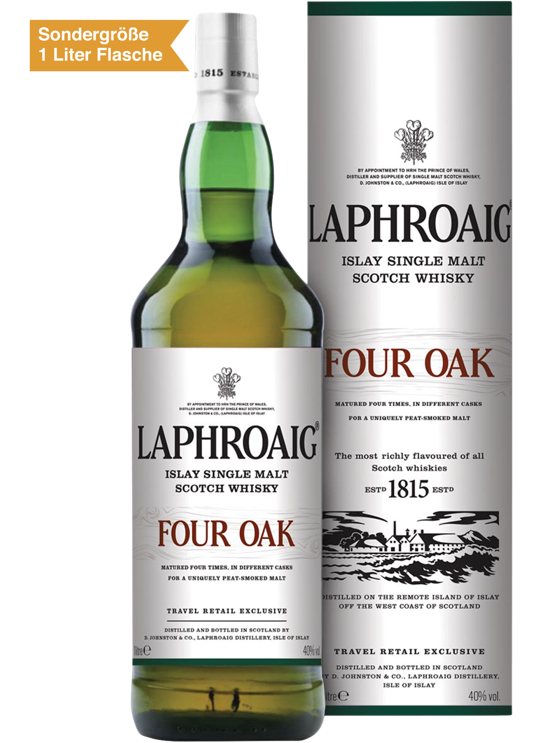 Laphroaig Four Oak Islay Single Malt Scotch Whisky 