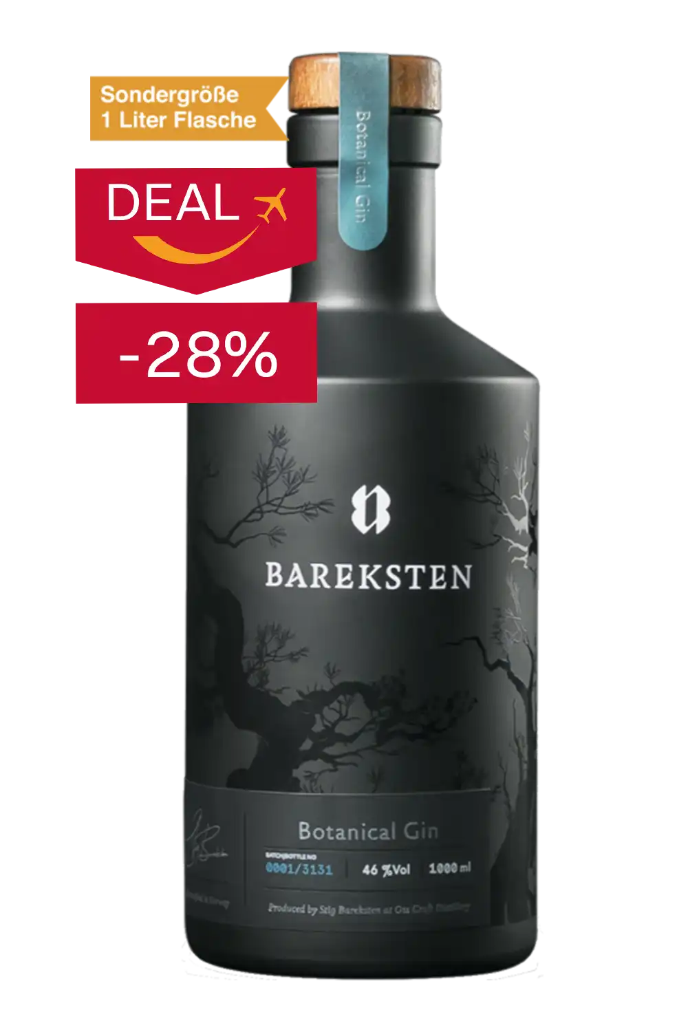 Bareksten Botanical Gin 1 Liter Flasche