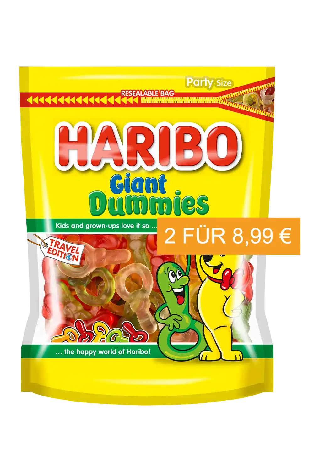 Bild: Haribo "Giant Dummies" 700g Beutel Travel Retail Exclusive