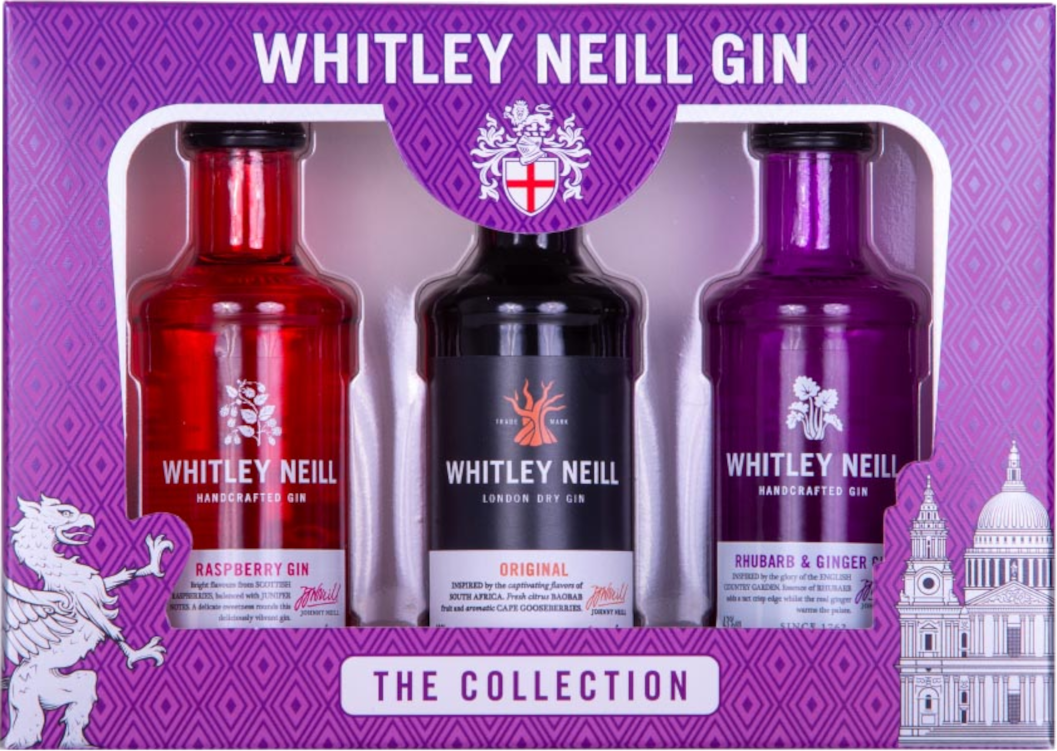 Whitley Neill Gin 43% 3x0.05L Miniaturpack