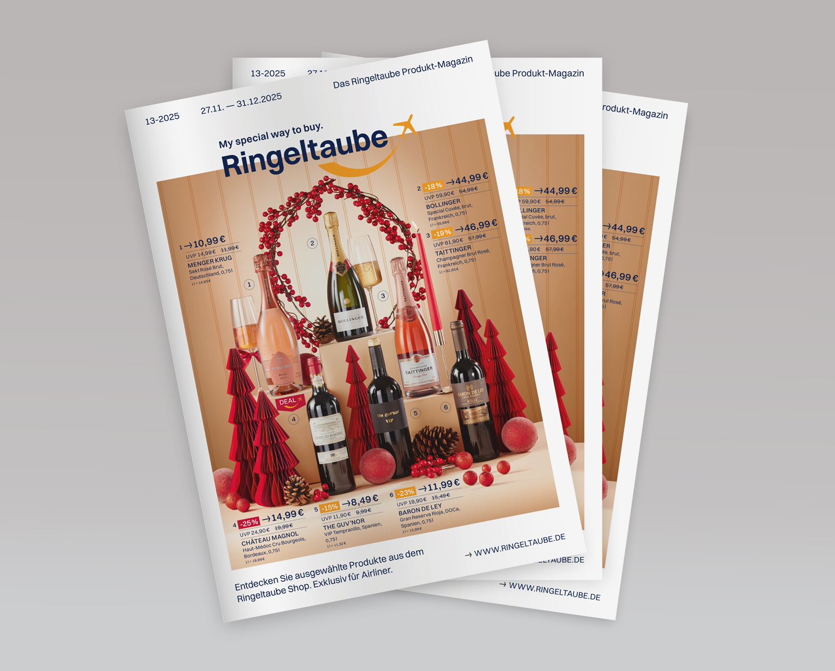27.11. — 31.12.2025 Das Ringeltaube Produkt-Magazin