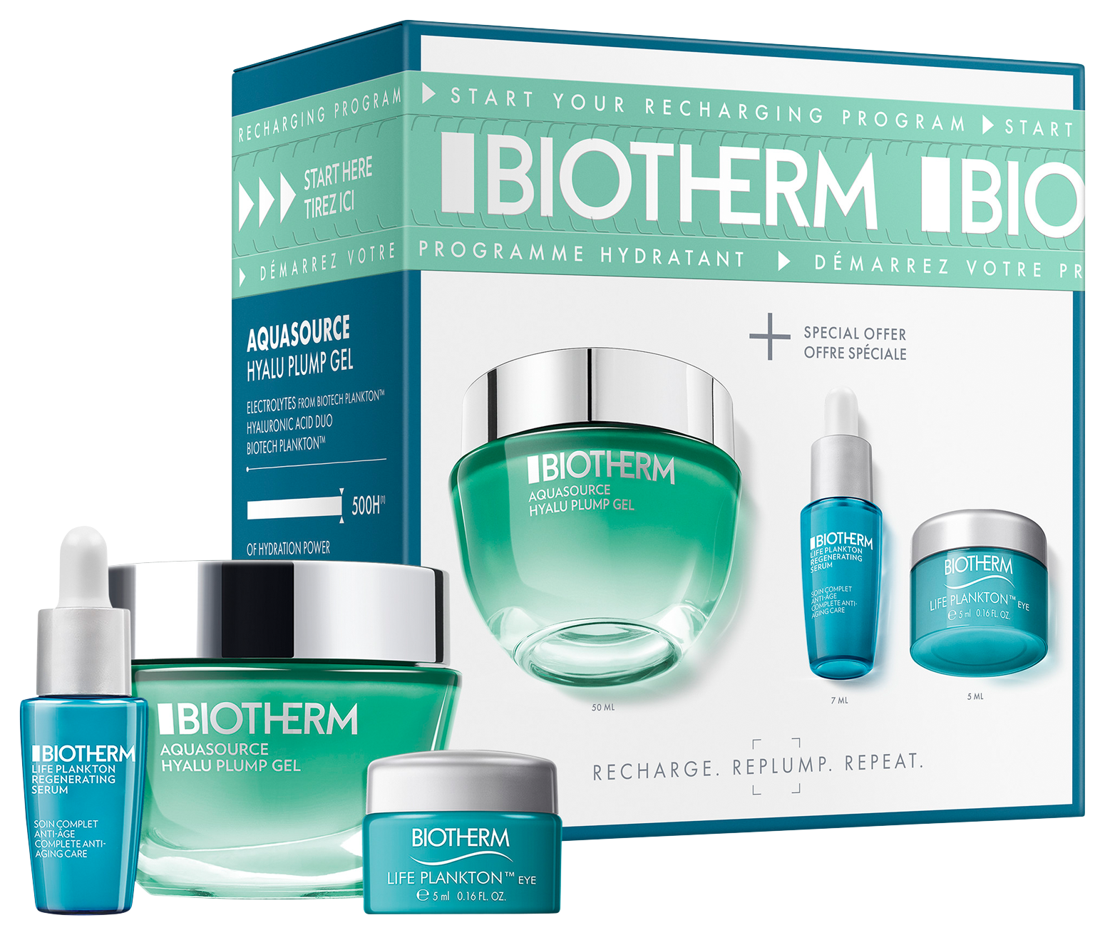 Bild: Biotherm Set – Life Plankton Eye Cream + Aquasource Gel Cream + Life Plankton Elixier...