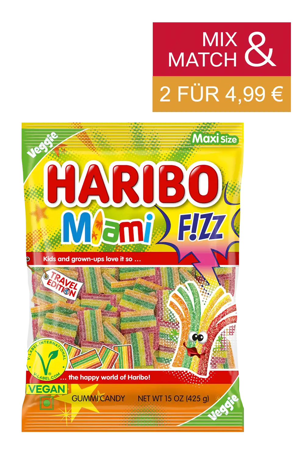Bild: Haribo Miami Fizz 425g Travel Exclusive