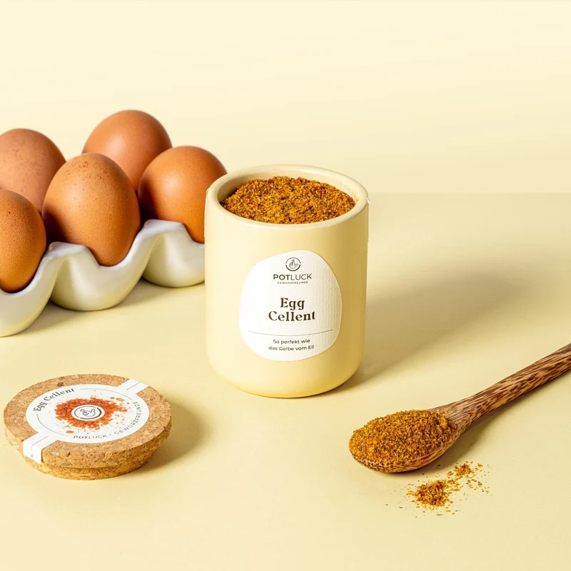 Bild: POTLUCK Egg Cellent 85 g im Keramiktopf