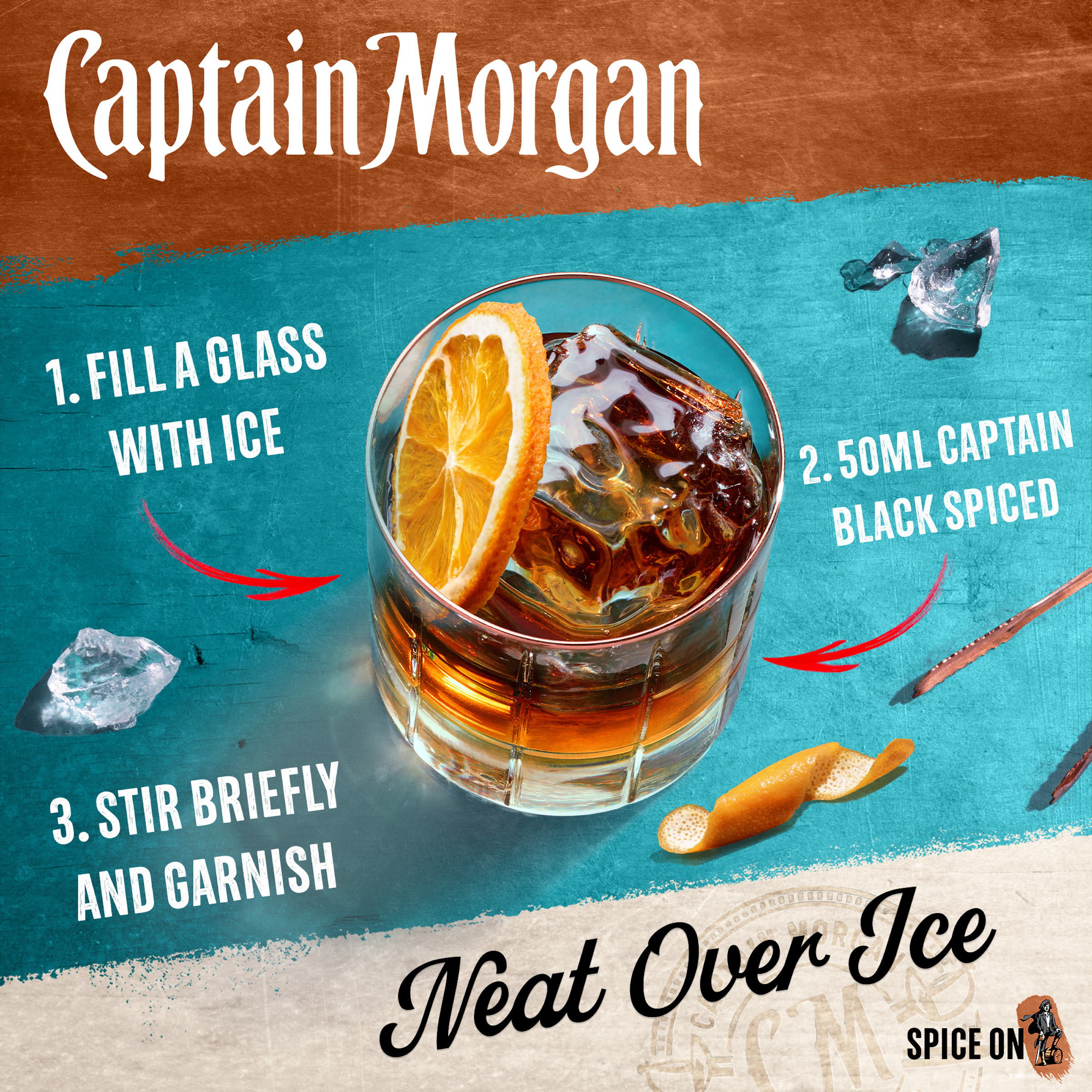 Bild: Captain Morgan Black Spiced Rum 40% 1L